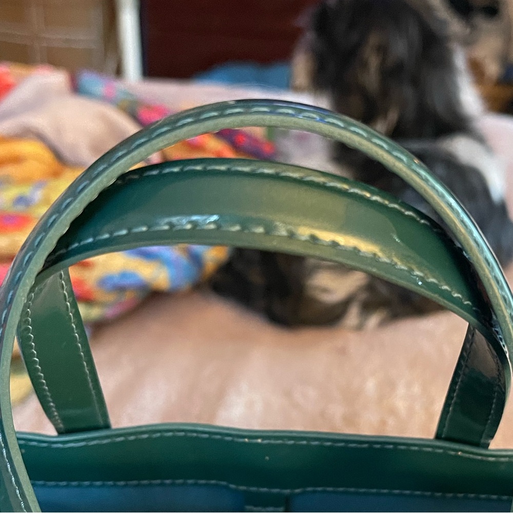 Louis Vuitton Green Vernis Wilshire PM Bag* Authentic - Picture 7 of 14